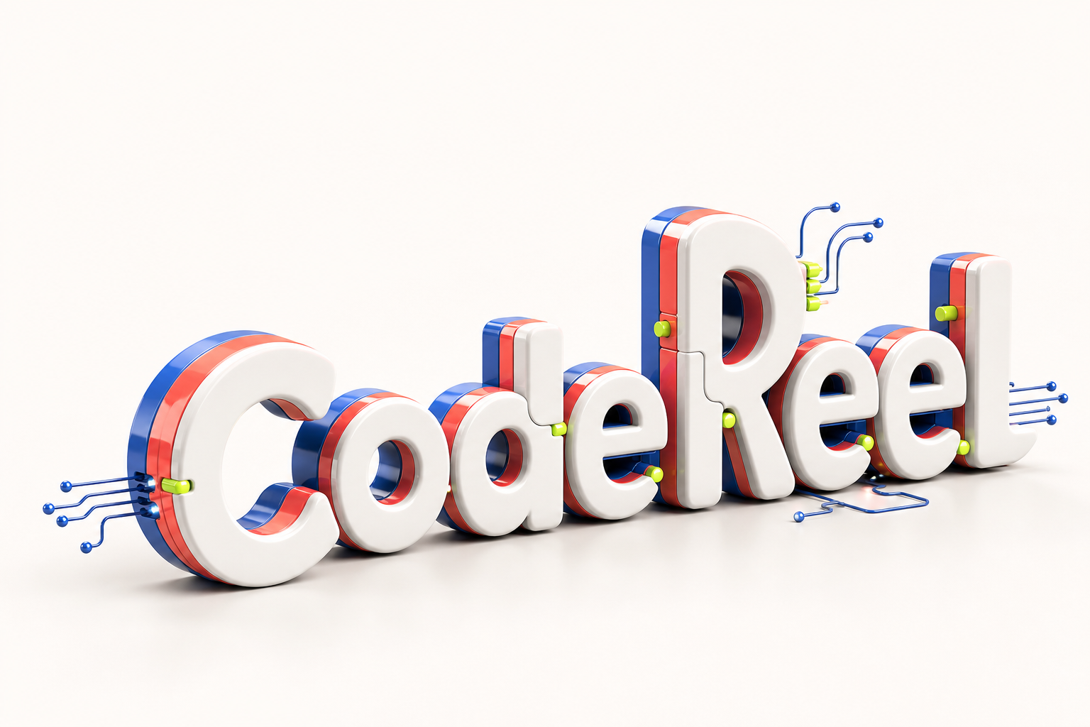 CodeReel 立体字模型路由视觉