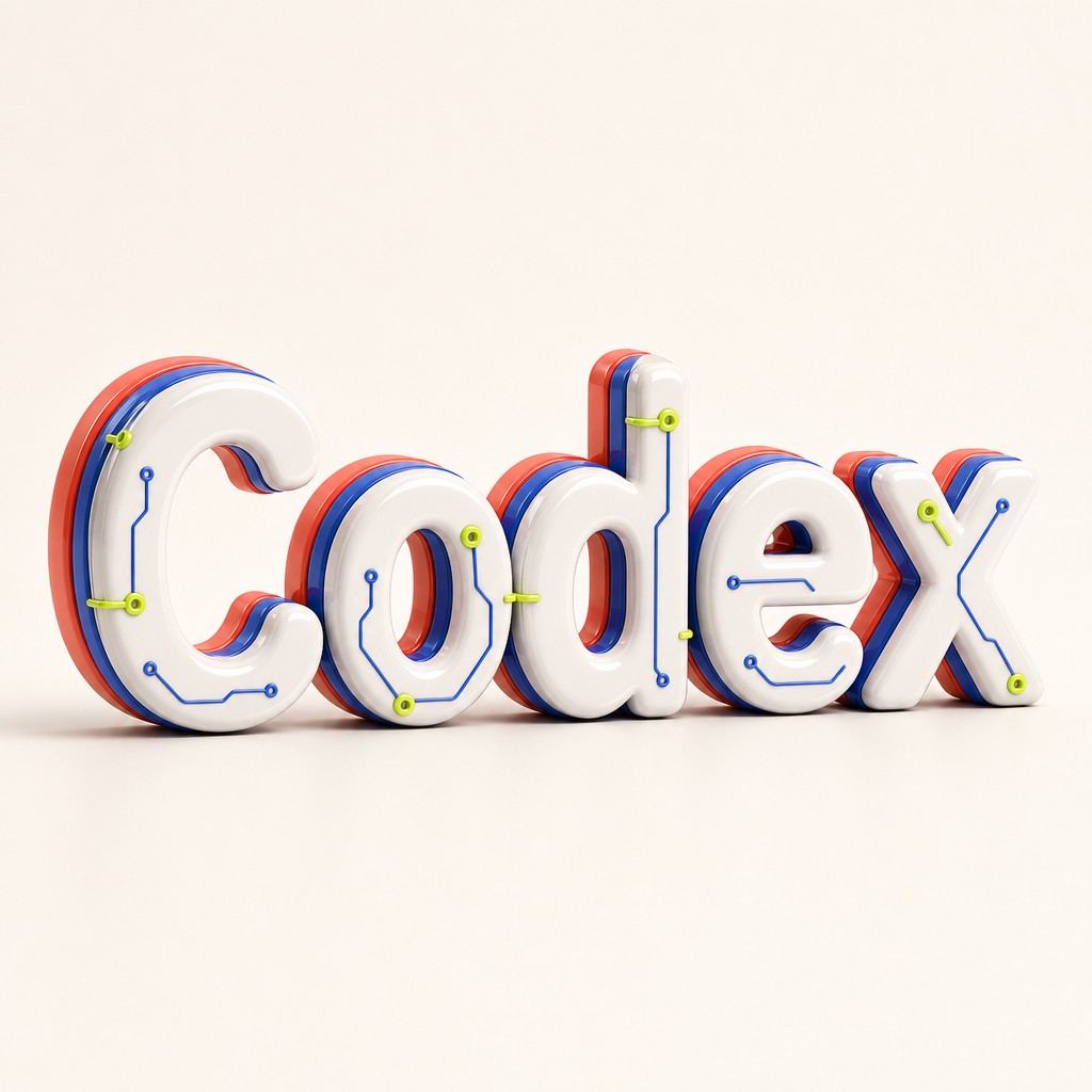 Codex 立体字模型图