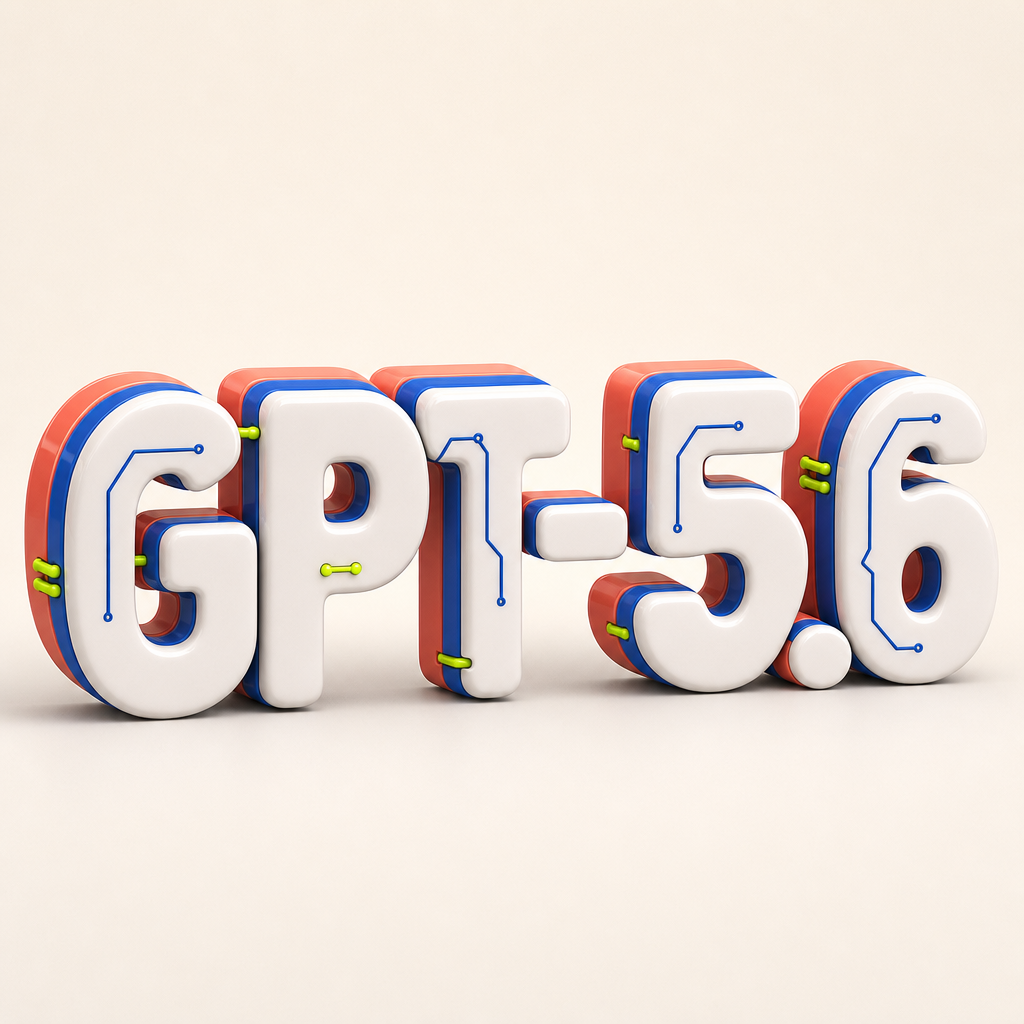 GPT-5.6 立体字模型图